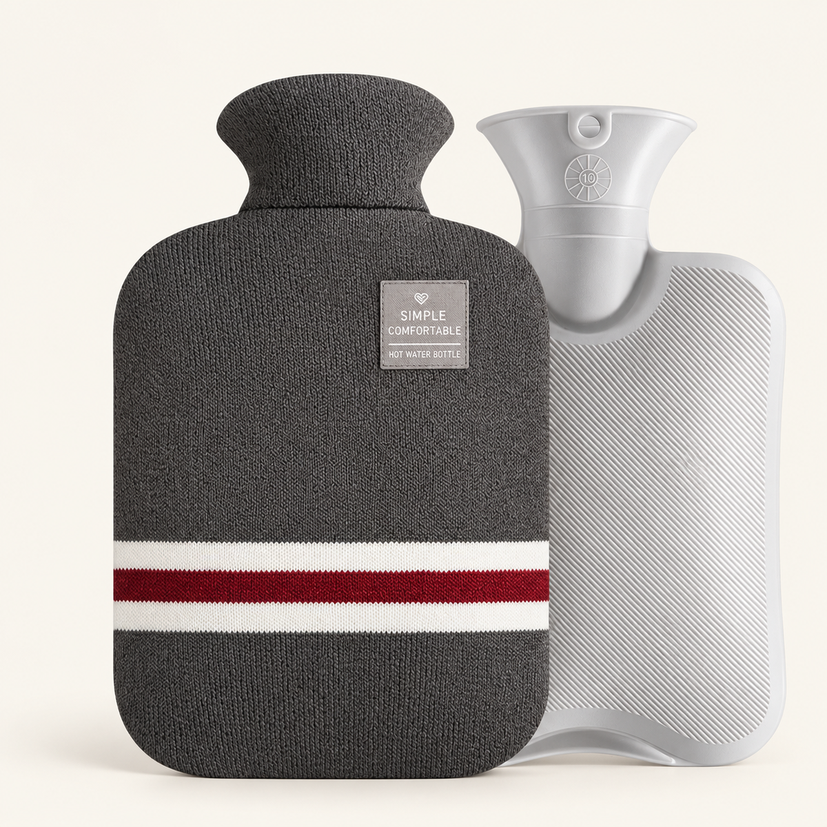 Hearth Hot Water Bottle, 2 L with Knit Cover, view 2