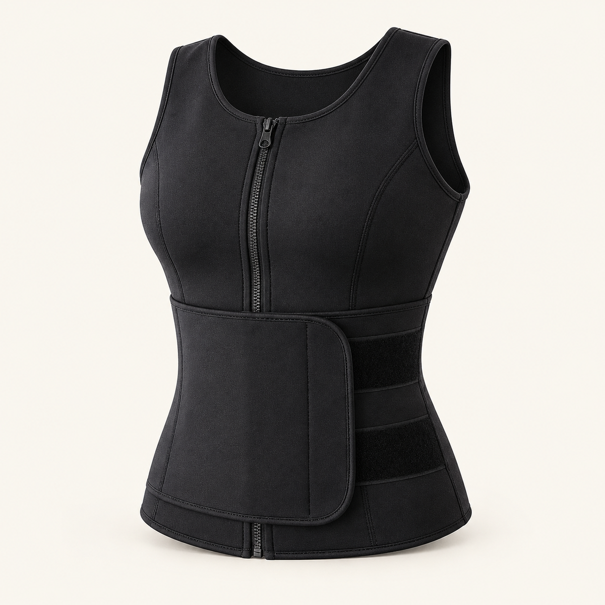 Steady Support Vest, Zip-Front with Adjustable Waist, view 2