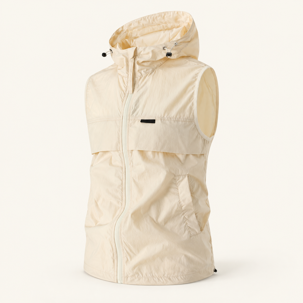 Inlet Men's Lightweight Hooded Vest, Full-Zip, view 2