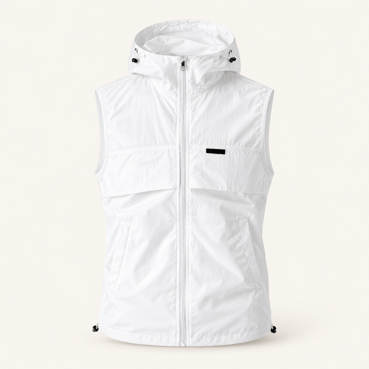Inlet Men's Lightweight Hooded Vest, Full-Zip, view 3