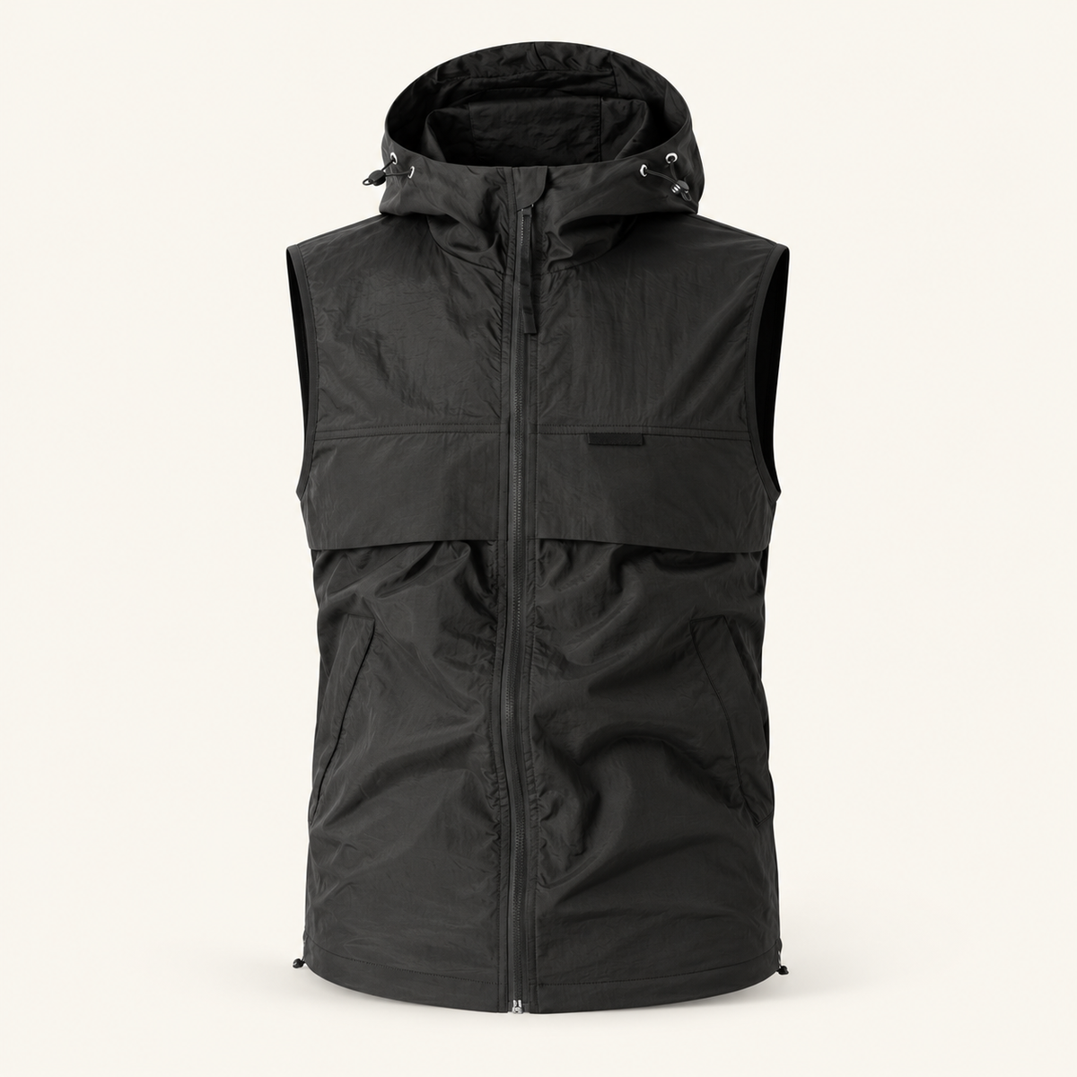 Inlet Men's Lightweight Hooded Vest, Full-Zip, view 4