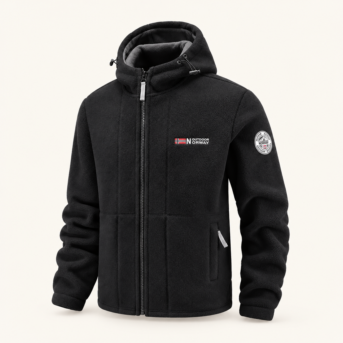 Crest Men's Hooded Full-Zip Fleece, view 1