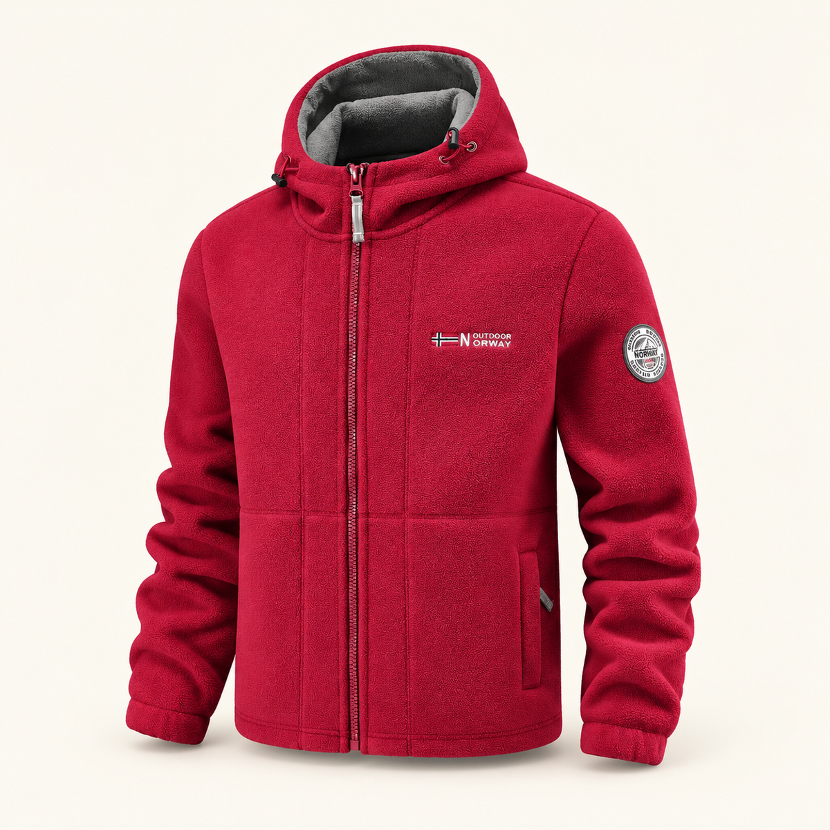 Crest Men's Hooded Full-Zip Fleece, view 2