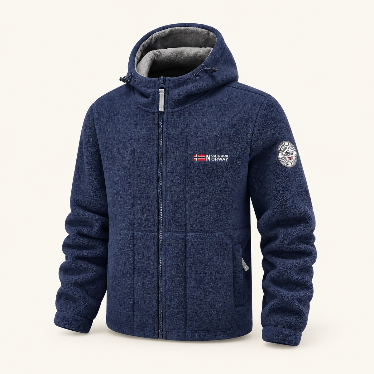 Crest Men's Hooded Full-Zip Fleece, view 4