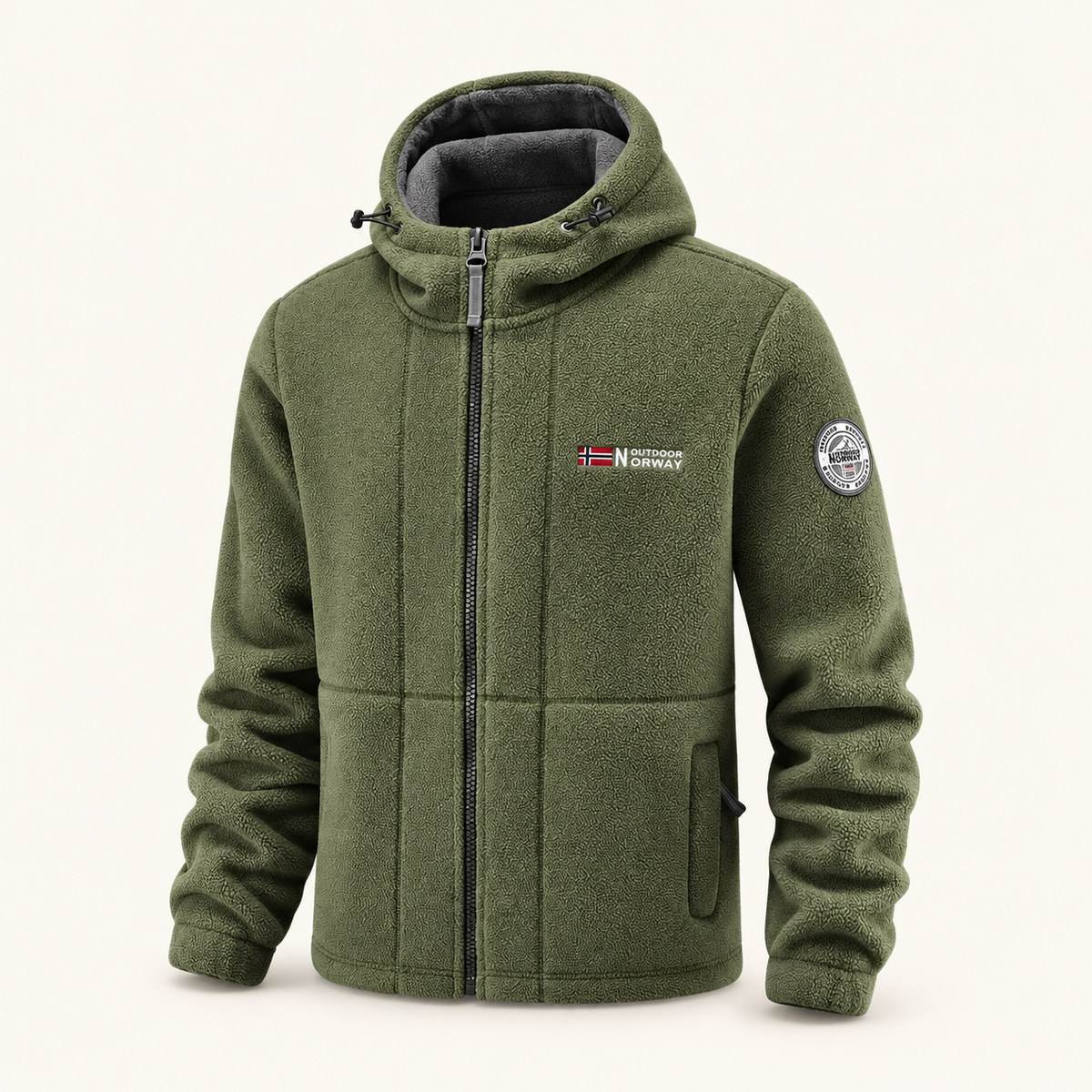 Crest Men's Hooded Full-Zip Fleece, view 5