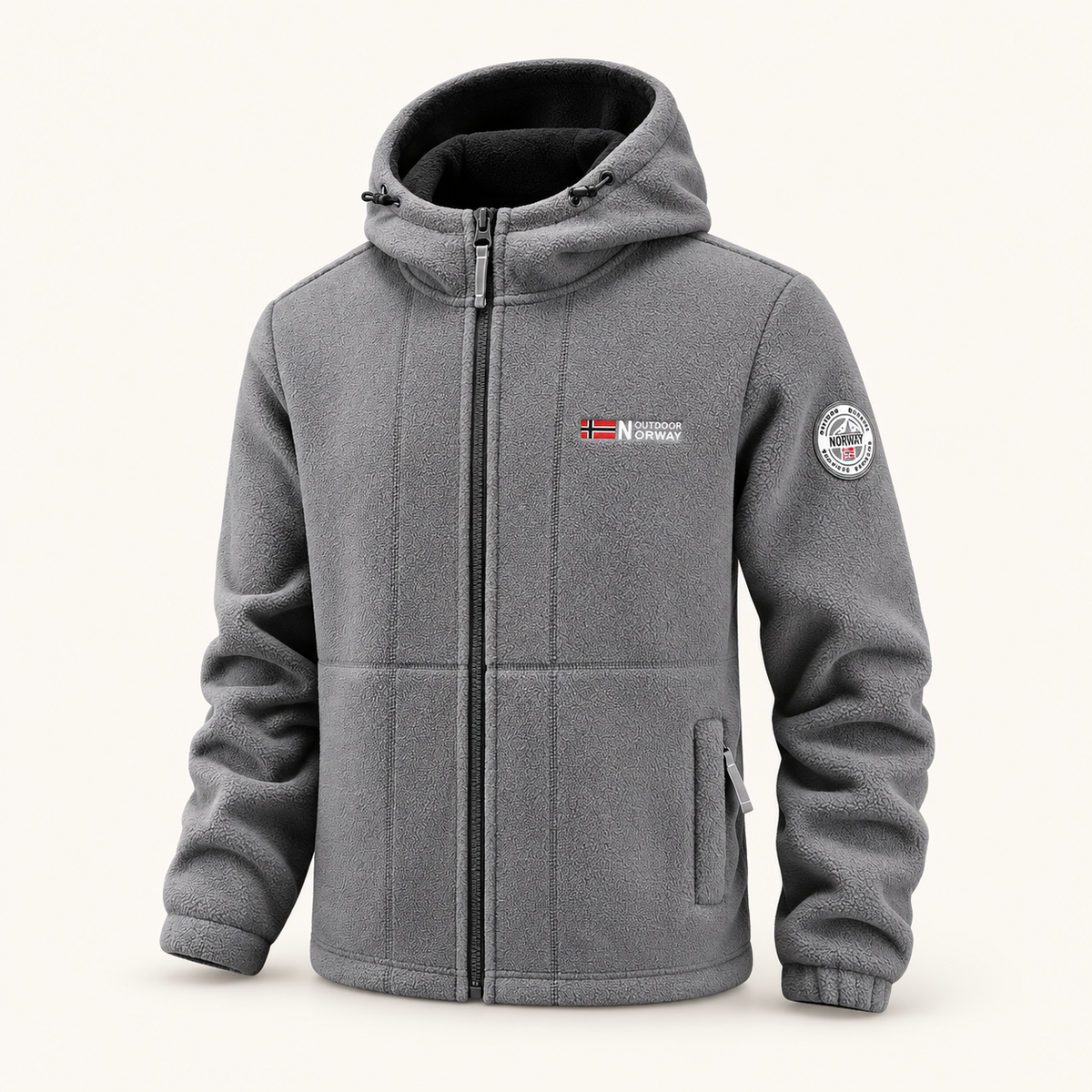 Crest Men's Hooded Full-Zip Fleece, view 6