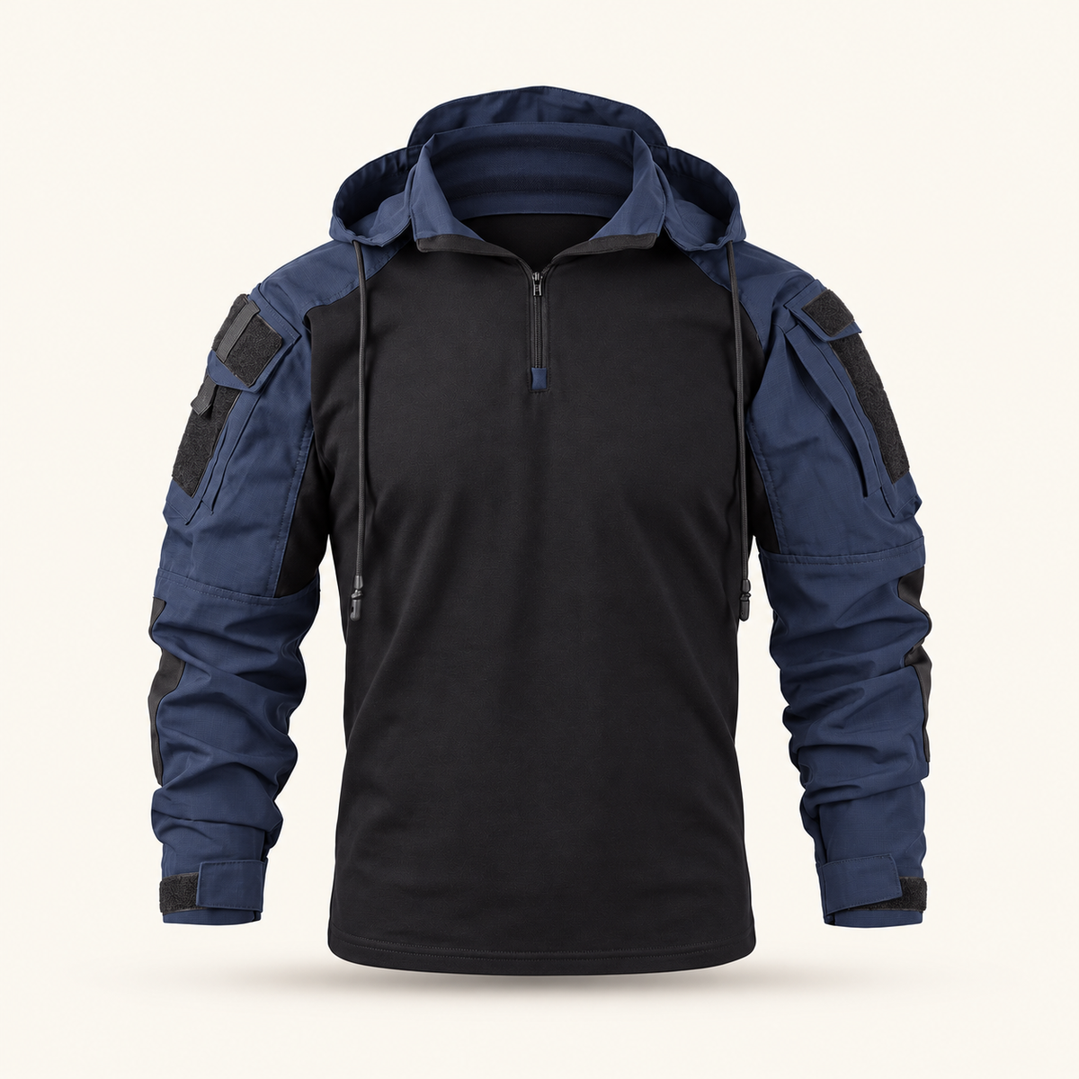 Cove Men's Quarter-Zip Hoodie, Sleeve Pockets, view 2