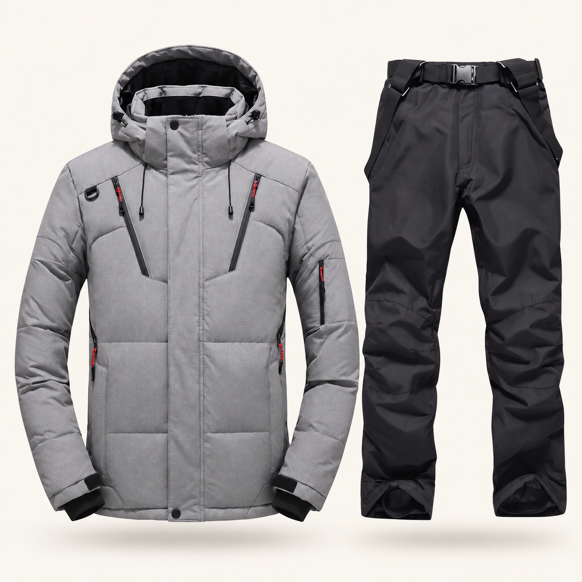 Snowline Men's Hooded Ski Jacket and Pants Set, view 4