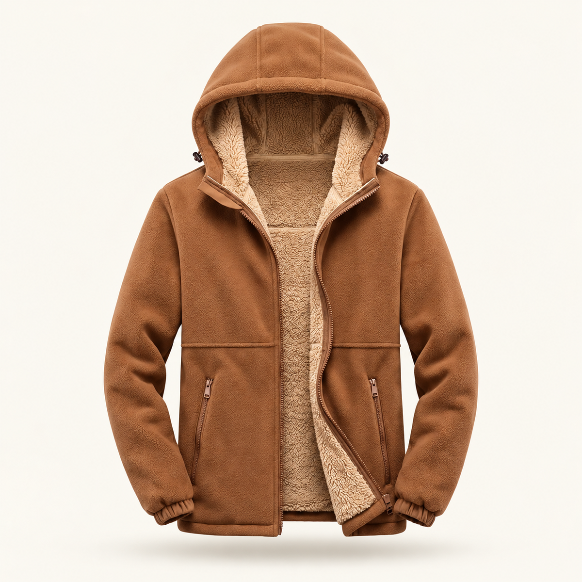 Ledge Men's Sherpa-Lined Full-Zip Fleece Hoodie, view 1