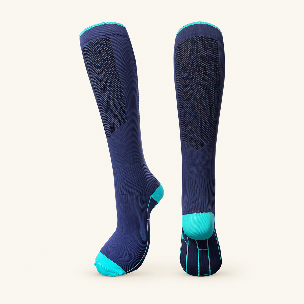 Trailhead Knee-High Sports Socks, Mesh Shin Panel, view 4
