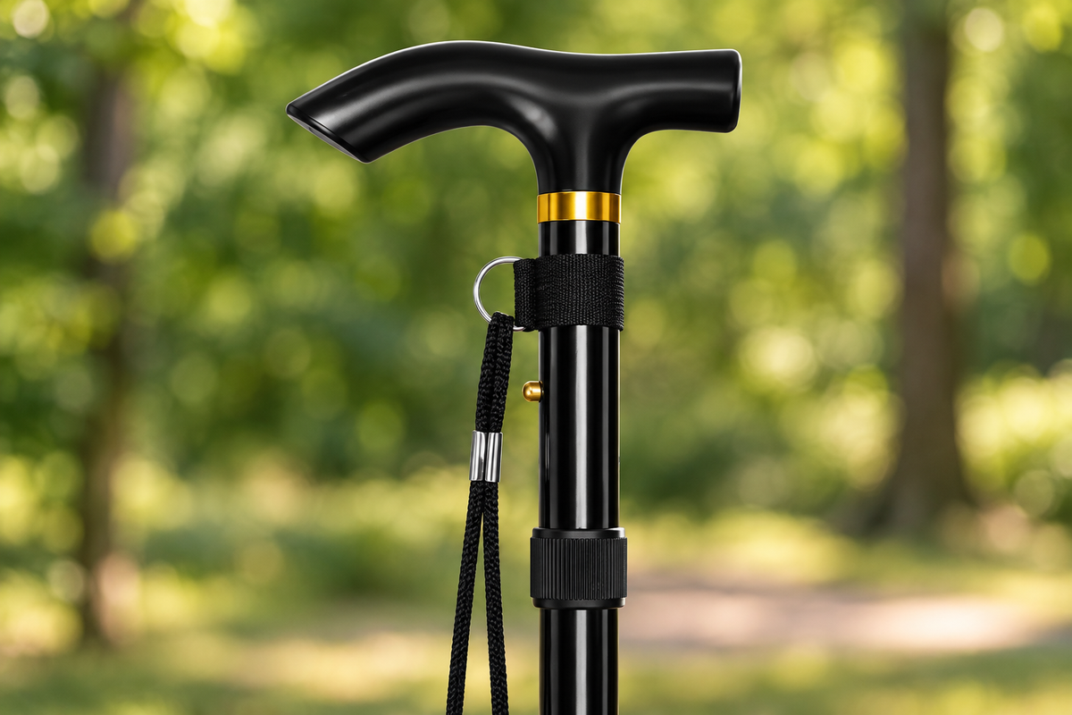 Steady Folding Walking Cane, Adjustable 85–95 cm, view 4