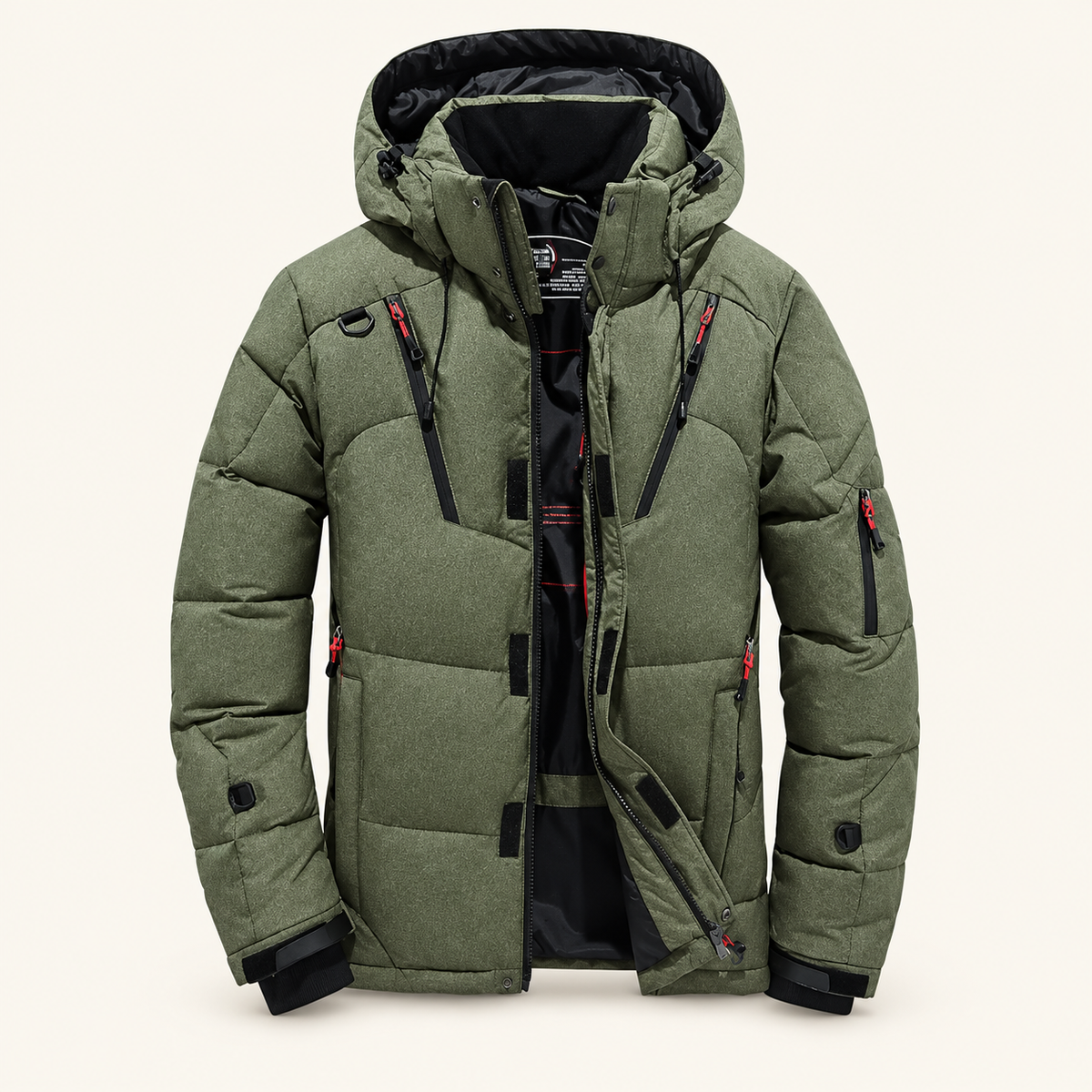 Tamarack Winter Jacket, Insulated and Quilted with Hood, view 1