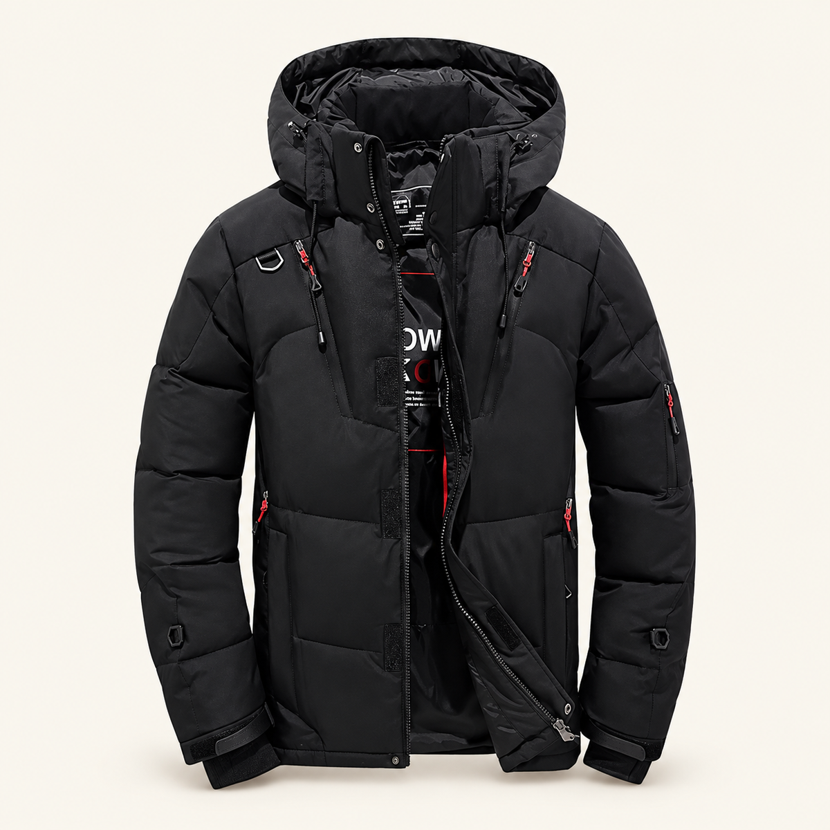 Tamarack Winter Jacket, Insulated and Quilted with Hood, view 3