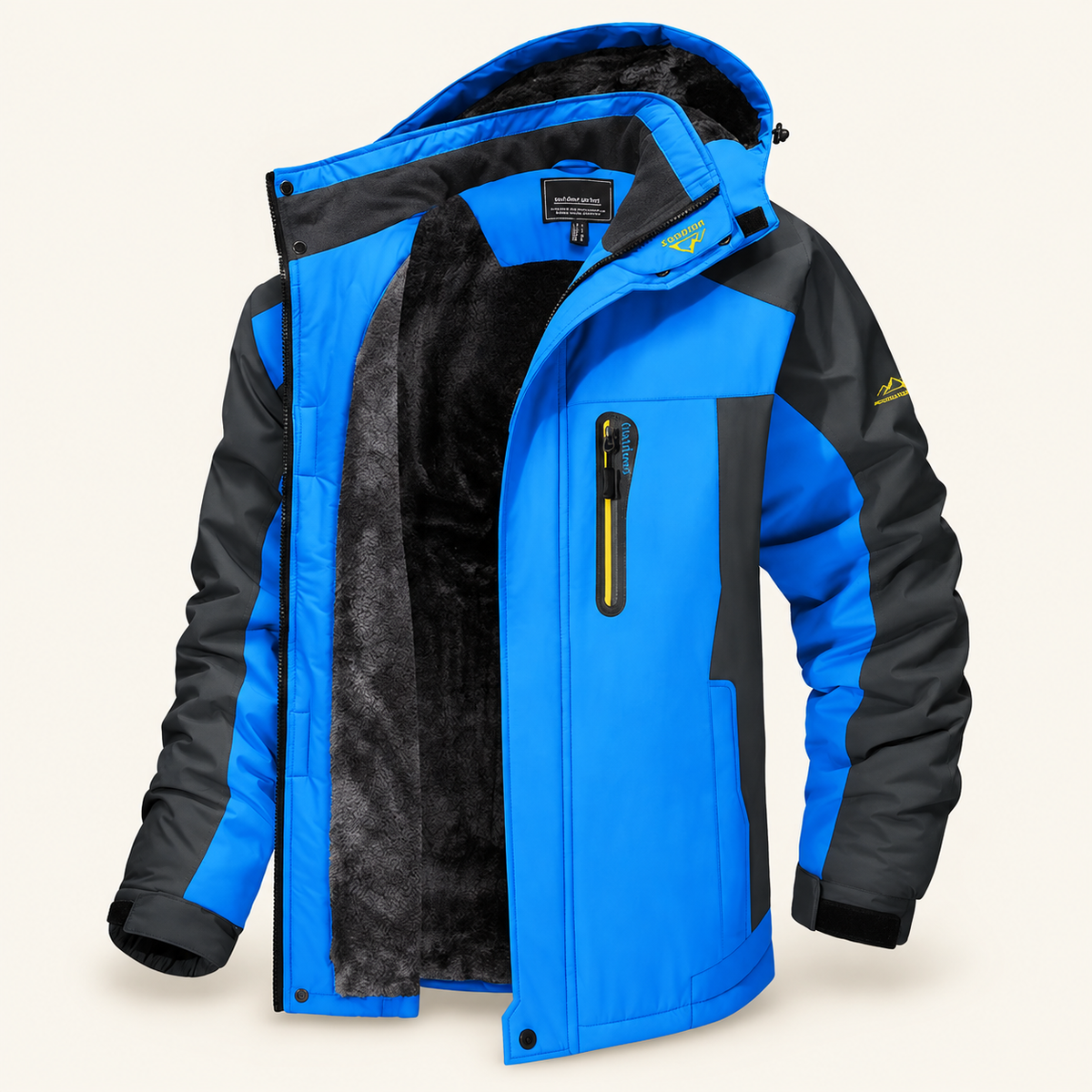Balsam Men's Fleece-Lined Jacket with Hood, view 3