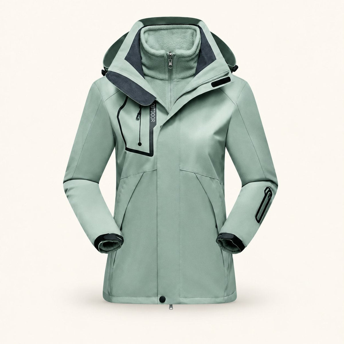 Hemlock Women's Fleece-Lined Outdoor Jacket, view 3