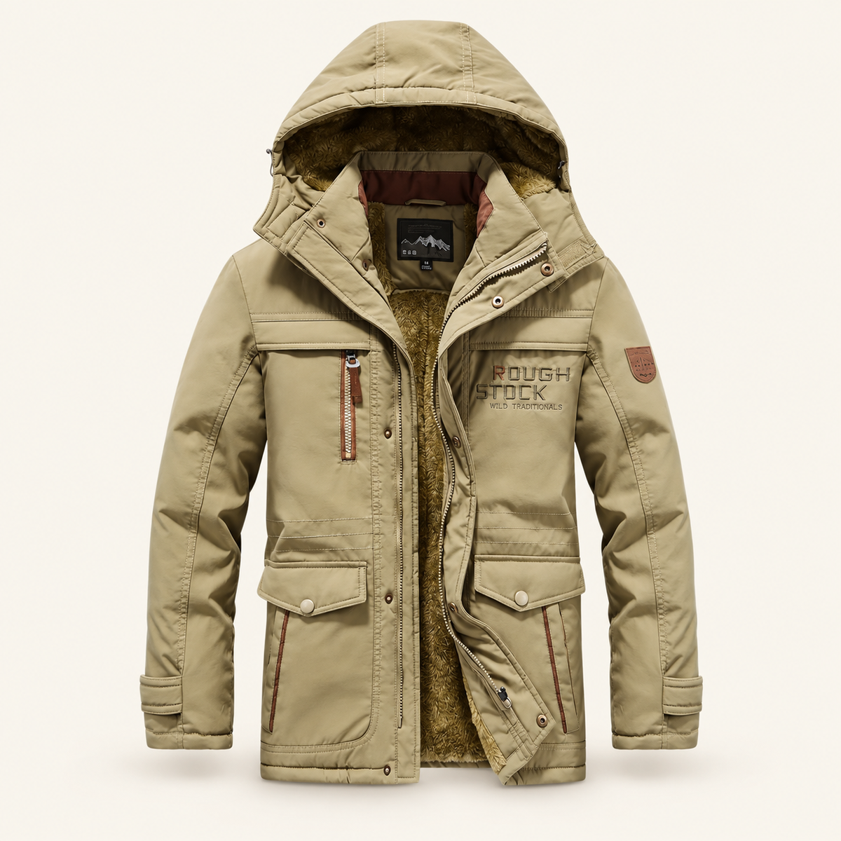 Spruce Insulated Winter Jacket with Hood, view 3