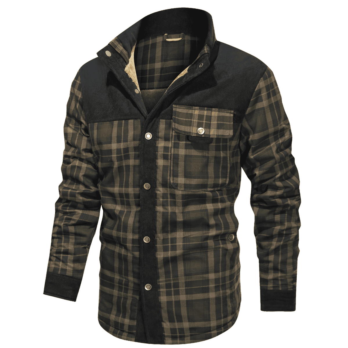 Cabin Men's Plaid Shirt Jacket, Fleece-Lined, view 18
