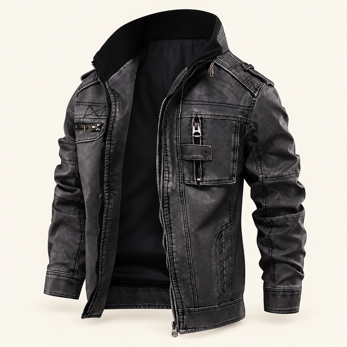 Badlands Men's Faux Leather Jacket, view 1