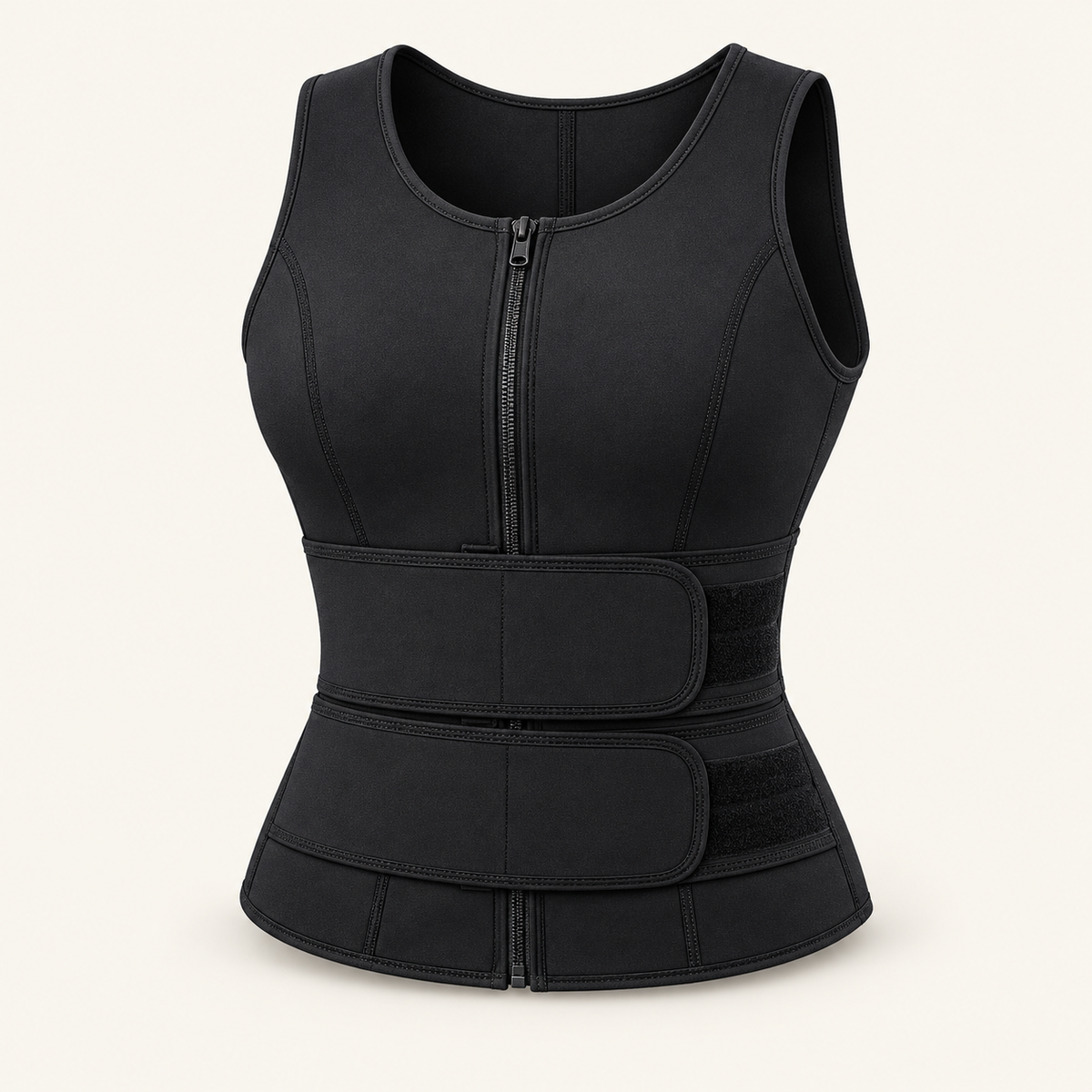 Steady Support Vest, Zip-Front with Adjustable Waist, view 1