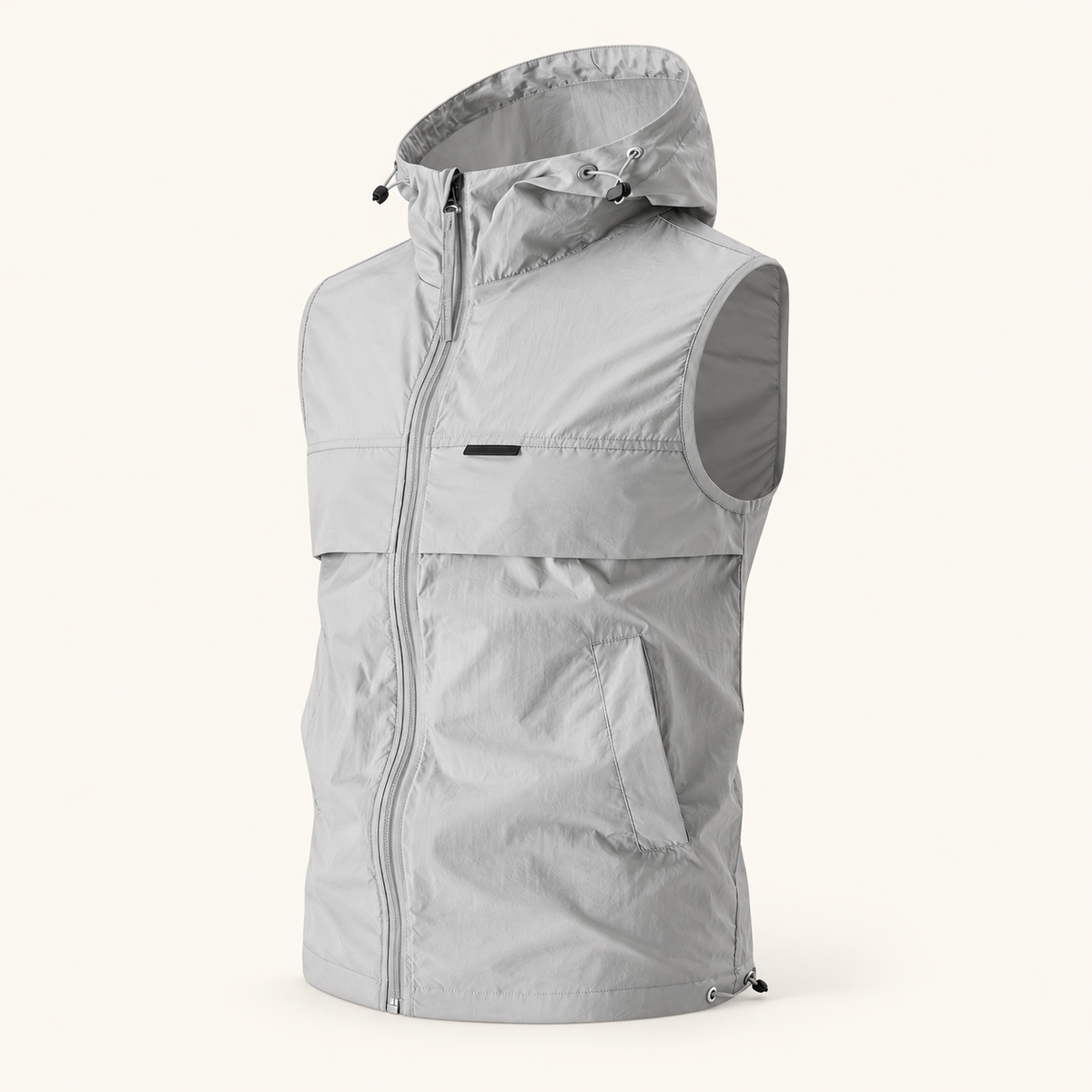 Inlet Men's Lightweight Hooded Vest, Full-Zip, view 5