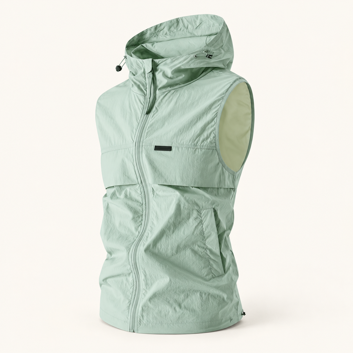Inlet Men's Lightweight Hooded Vest, Full-Zip, view 6