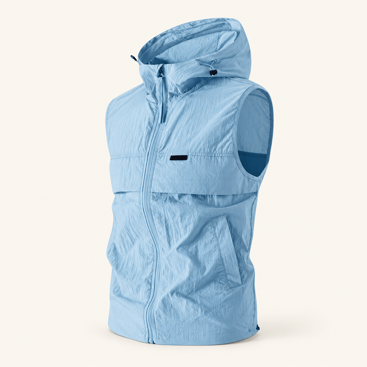 Inlet Men's Lightweight Hooded Vest, Full-Zip, view 8