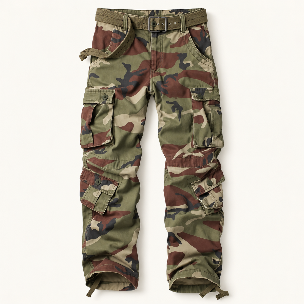 Backcountry Men's Eight-Pocket Camo Cargo Pants, view 3