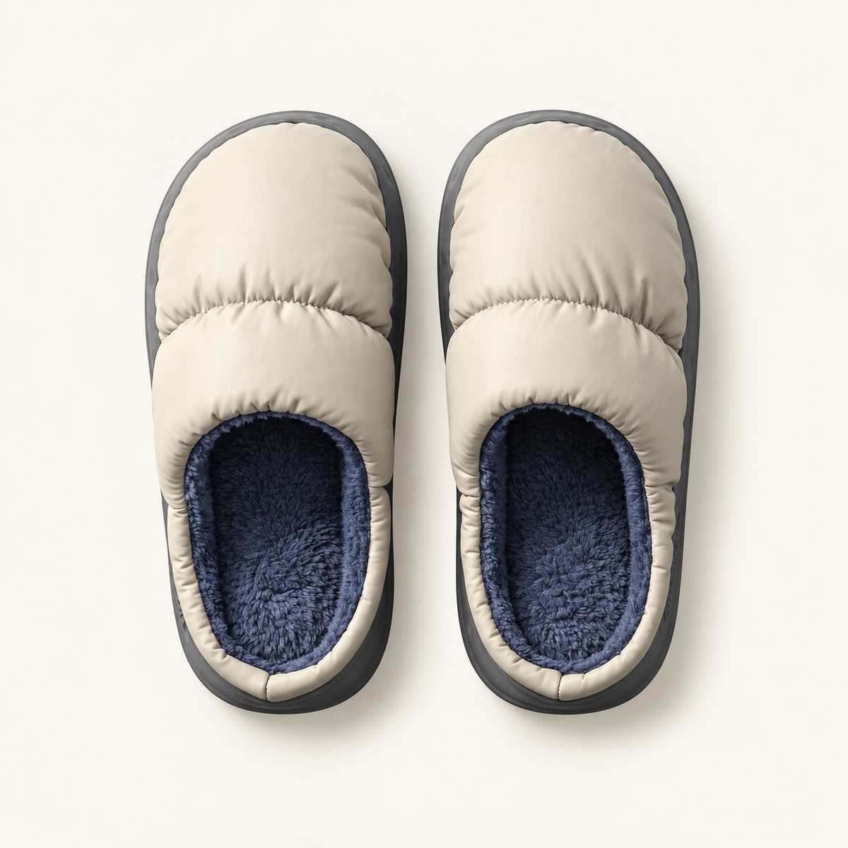 Hearth Quilted Slippers, Fleece-Lined Slip-On, view 2