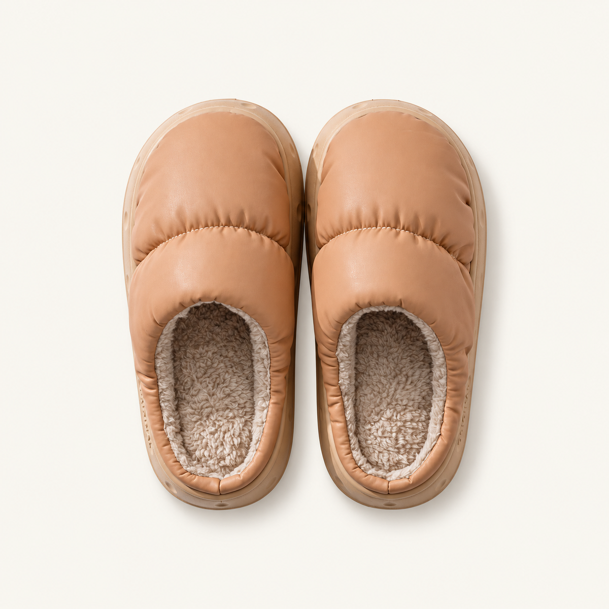 Hearth Quilted Slippers, Fleece-Lined Slip-On, view 4