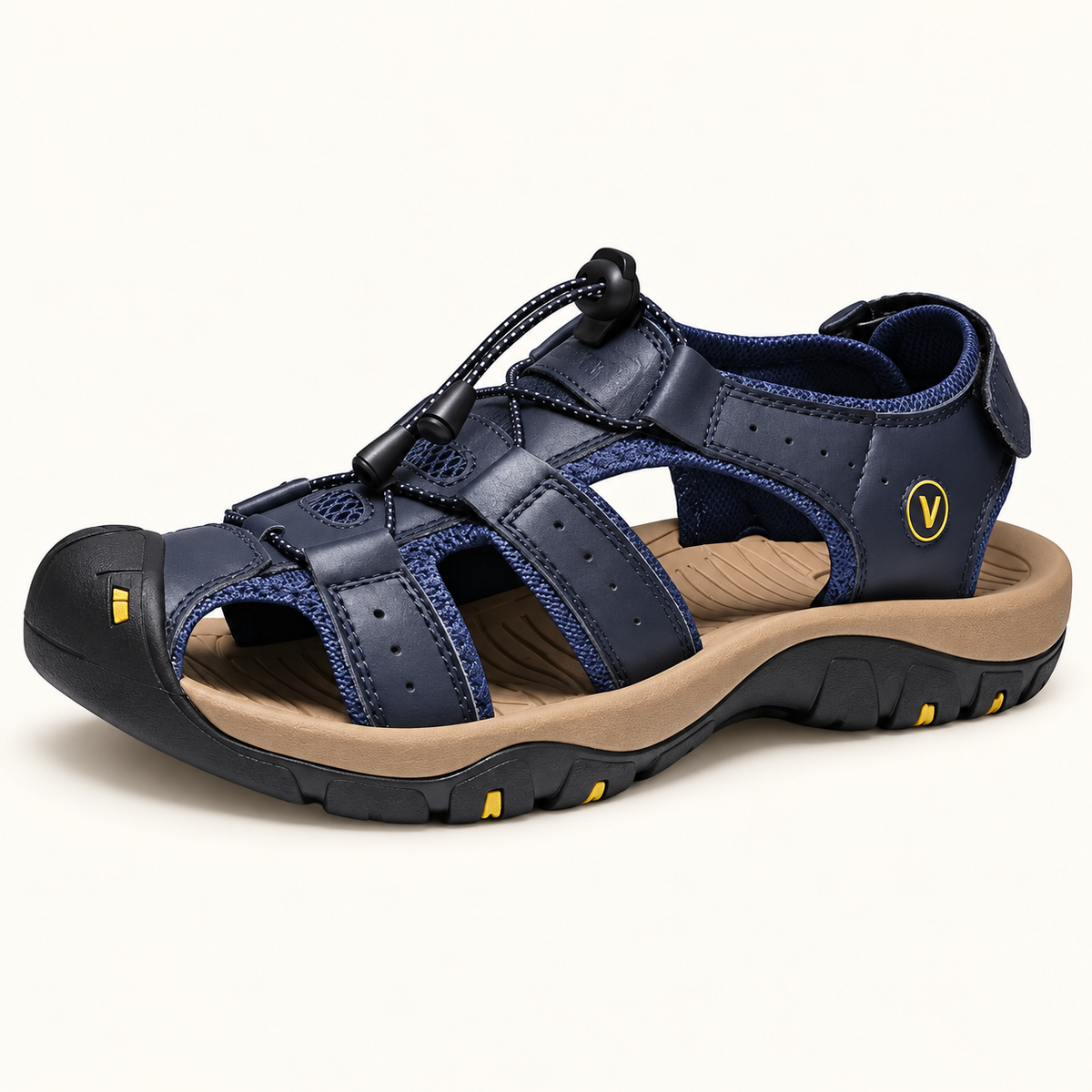 Rapids Closed-Toe Outdoor Sandals, Bungee Laces, view 2