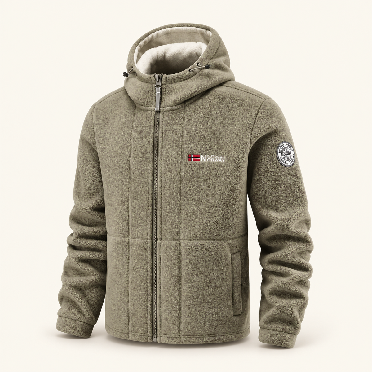 Crest Men's Hooded Full-Zip Fleece, view 3