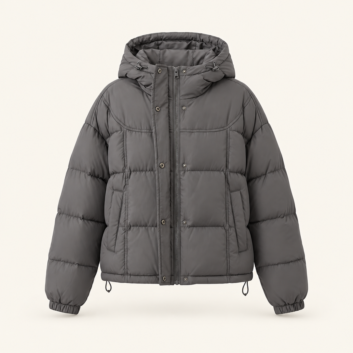 Fir Women's Short Hooded Down Jacket, view 3