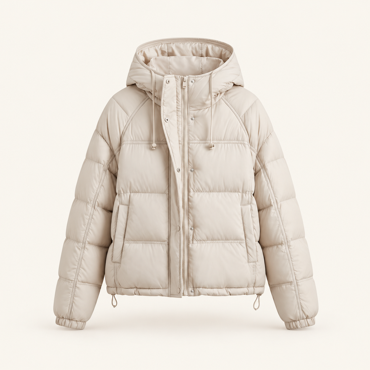 Fir Women's Short Hooded Down Jacket, view 4