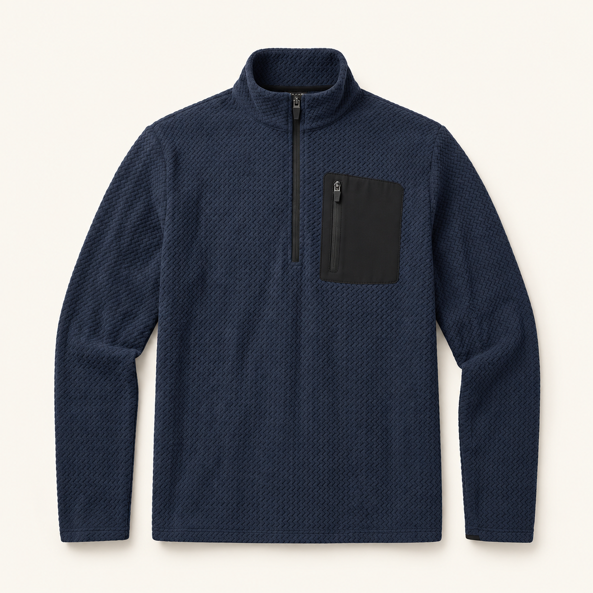 Bluff Men's Textured Quarter-Zip Fleece, view 1