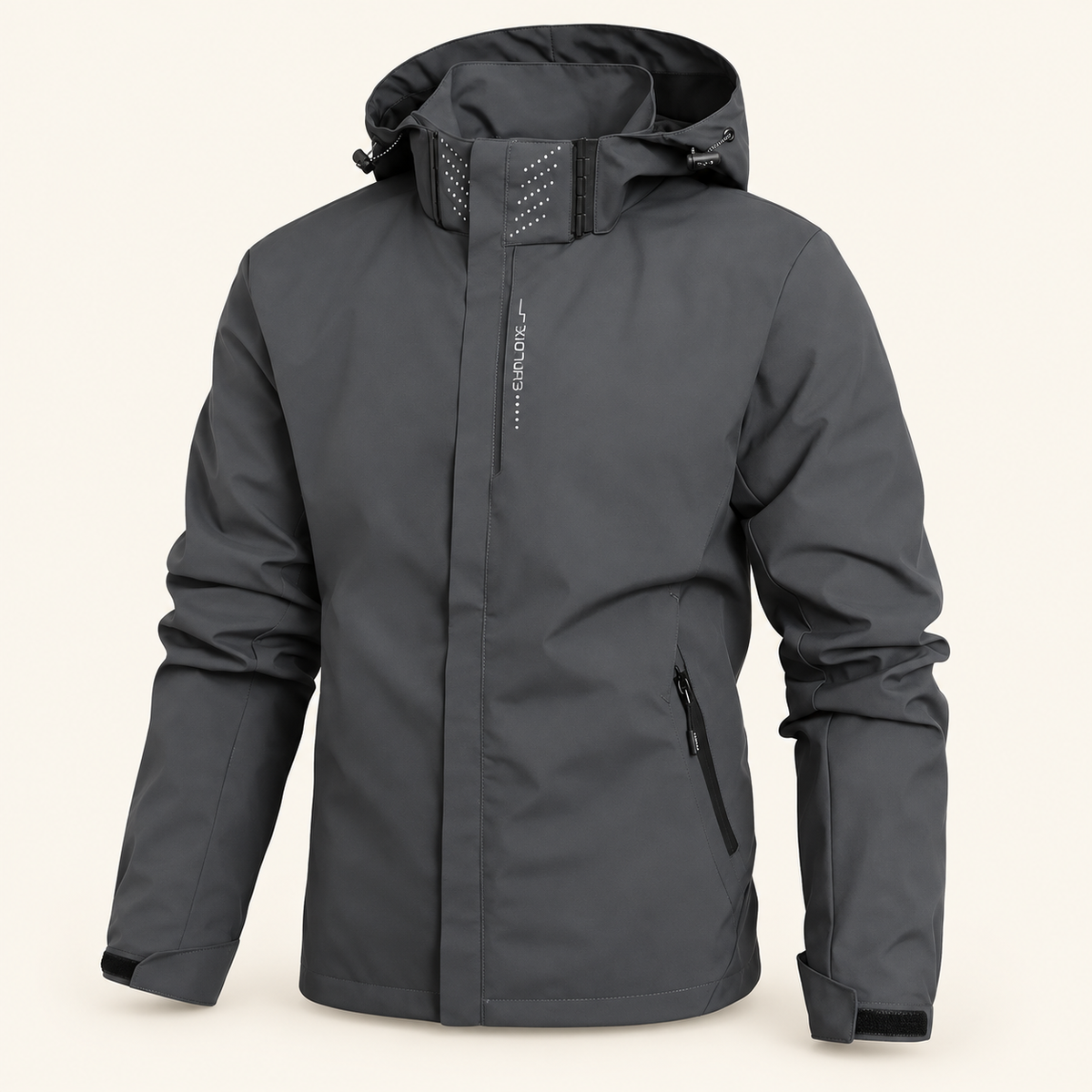Riverbend Unisex Lightweight Jacket, Detachable Hood, view 2