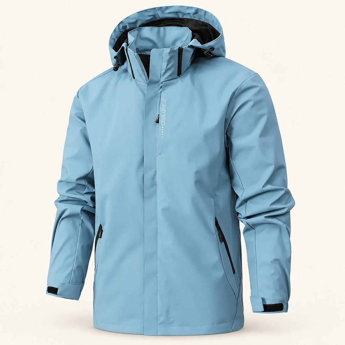 Riverbend Unisex Lightweight Jacket, Detachable Hood, view 3
