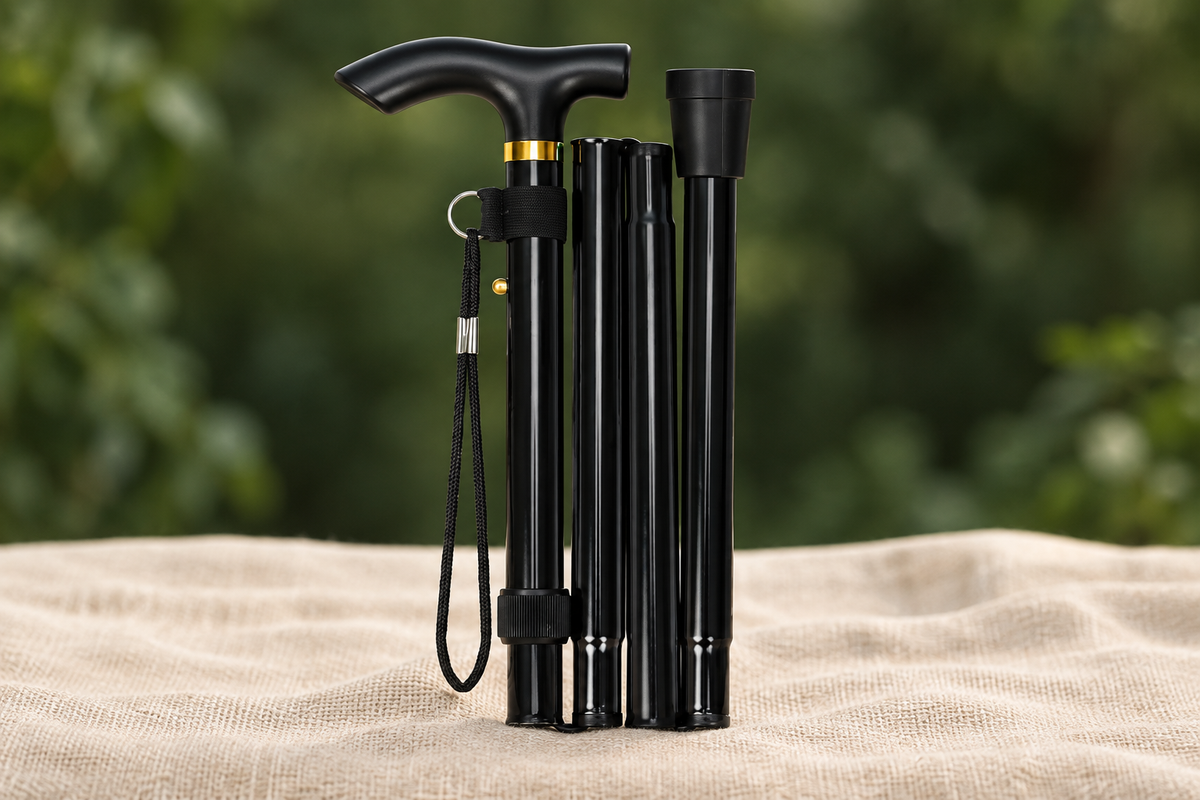 Steady Folding Walking Cane, Adjustable 85–95 cm, view 3