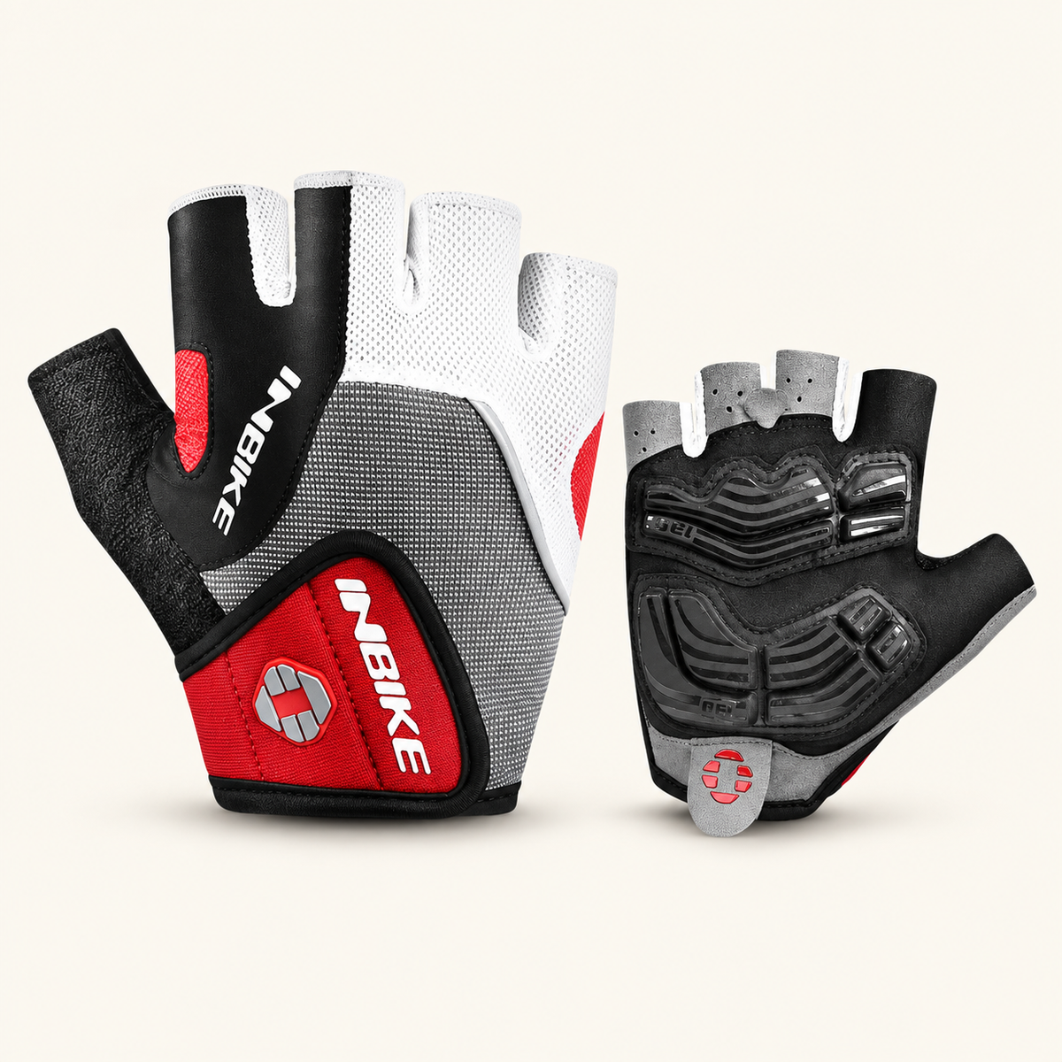 Railtrail Fingerless Cycling Gloves, Gel-Padded, view 1