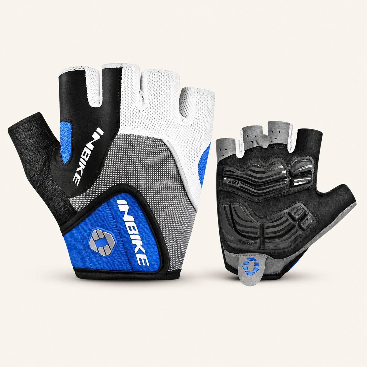 Railtrail Fingerless Cycling Gloves, Gel-Padded, view 2