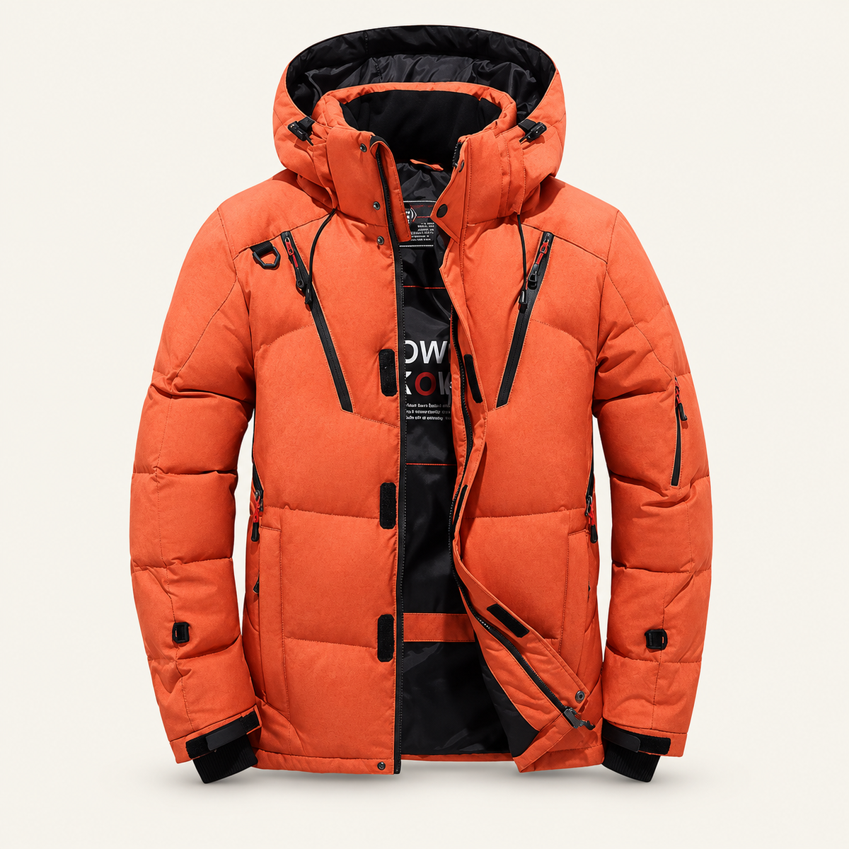 Tamarack Winter Jacket, Insulated and Quilted with Hood, view 5