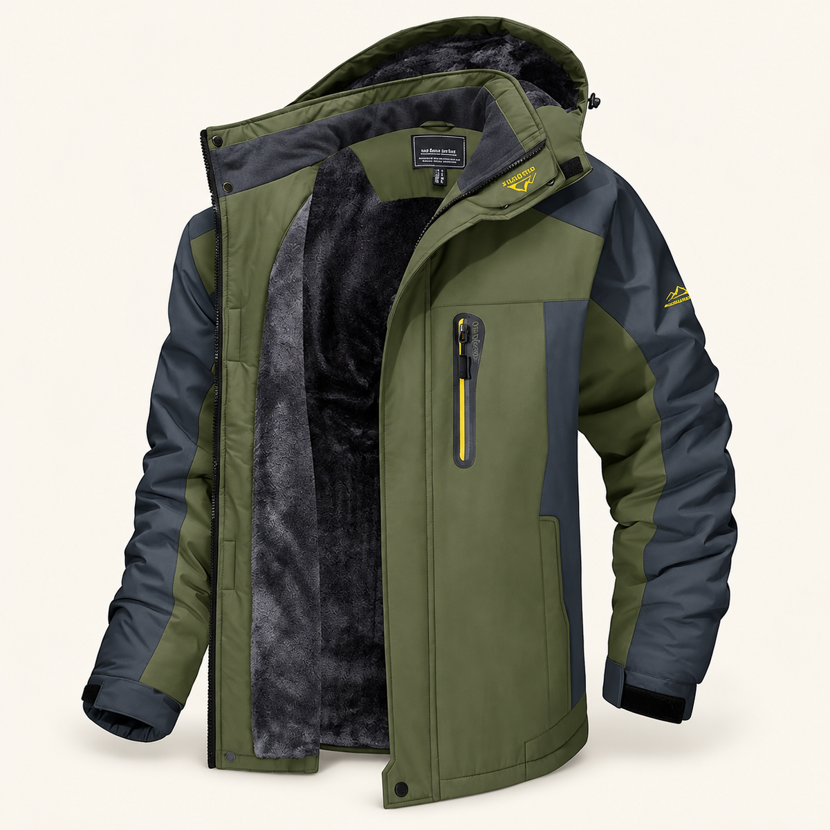 Balsam Men's Fleece-Lined Jacket with Hood, view 1