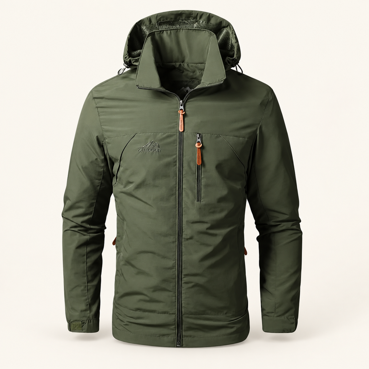 Headland Men's Spring and Fall Jacket, Detachable Hood, view 1