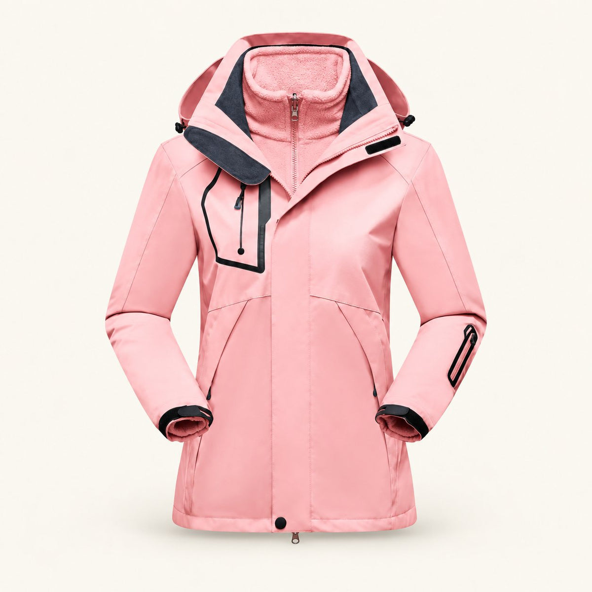 Hemlock Women's Fleece-Lined Outdoor Jacket, view 5