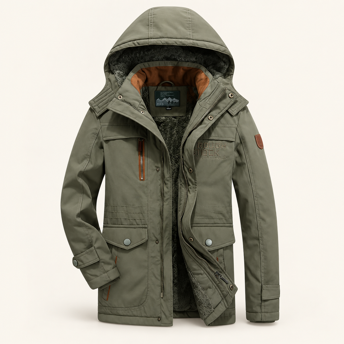 Spruce Insulated Winter Jacket with Hood, view 4