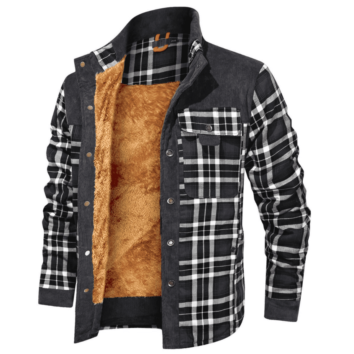Cabin Men's Plaid Shirt Jacket, Fleece-Lined, view 11