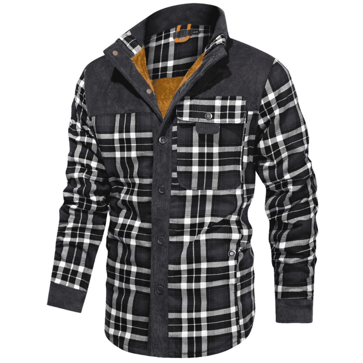 Cabin Men's Plaid Shirt Jacket, Fleece-Lined, view 15