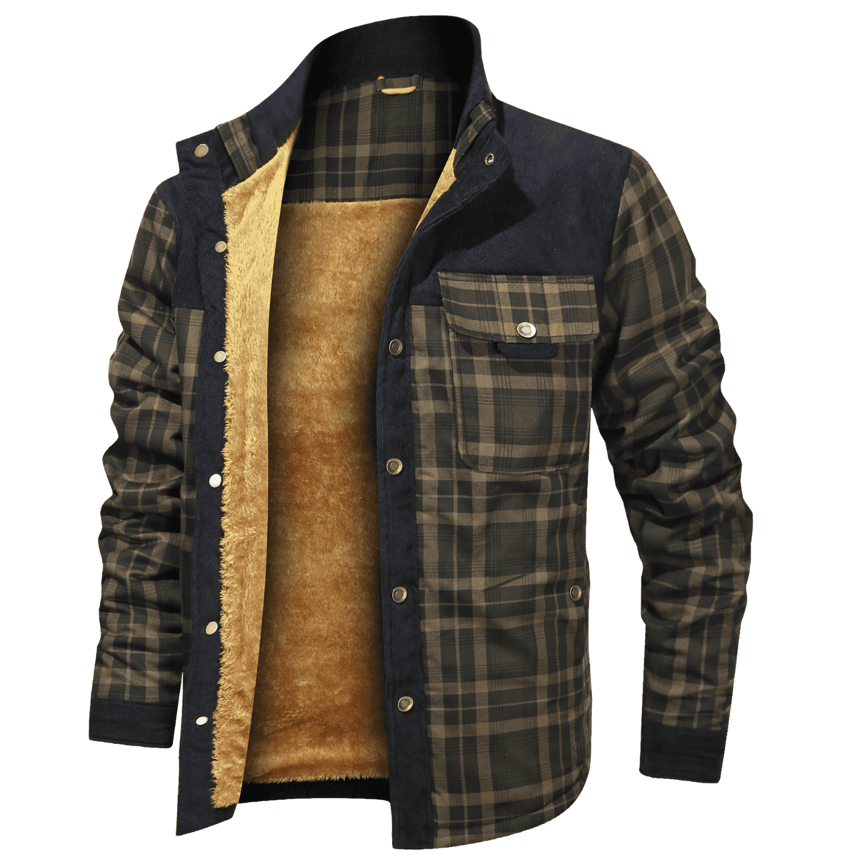 Cabin Men's Plaid Shirt Jacket, Fleece-Lined, view 17