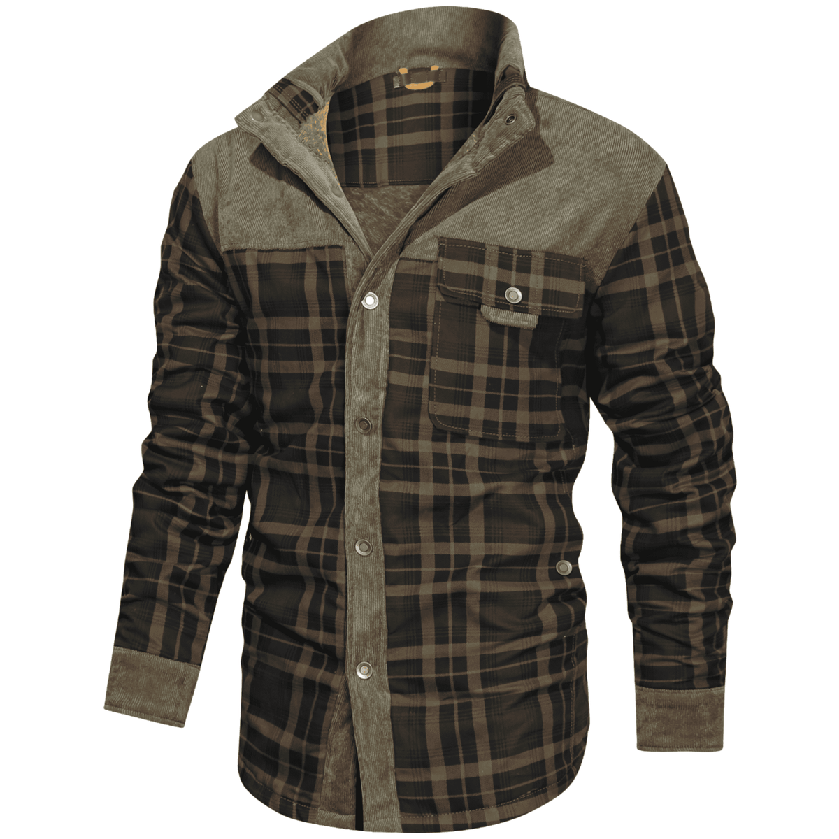 Cabin Men's Plaid Shirt Jacket, Fleece-Lined, view 20