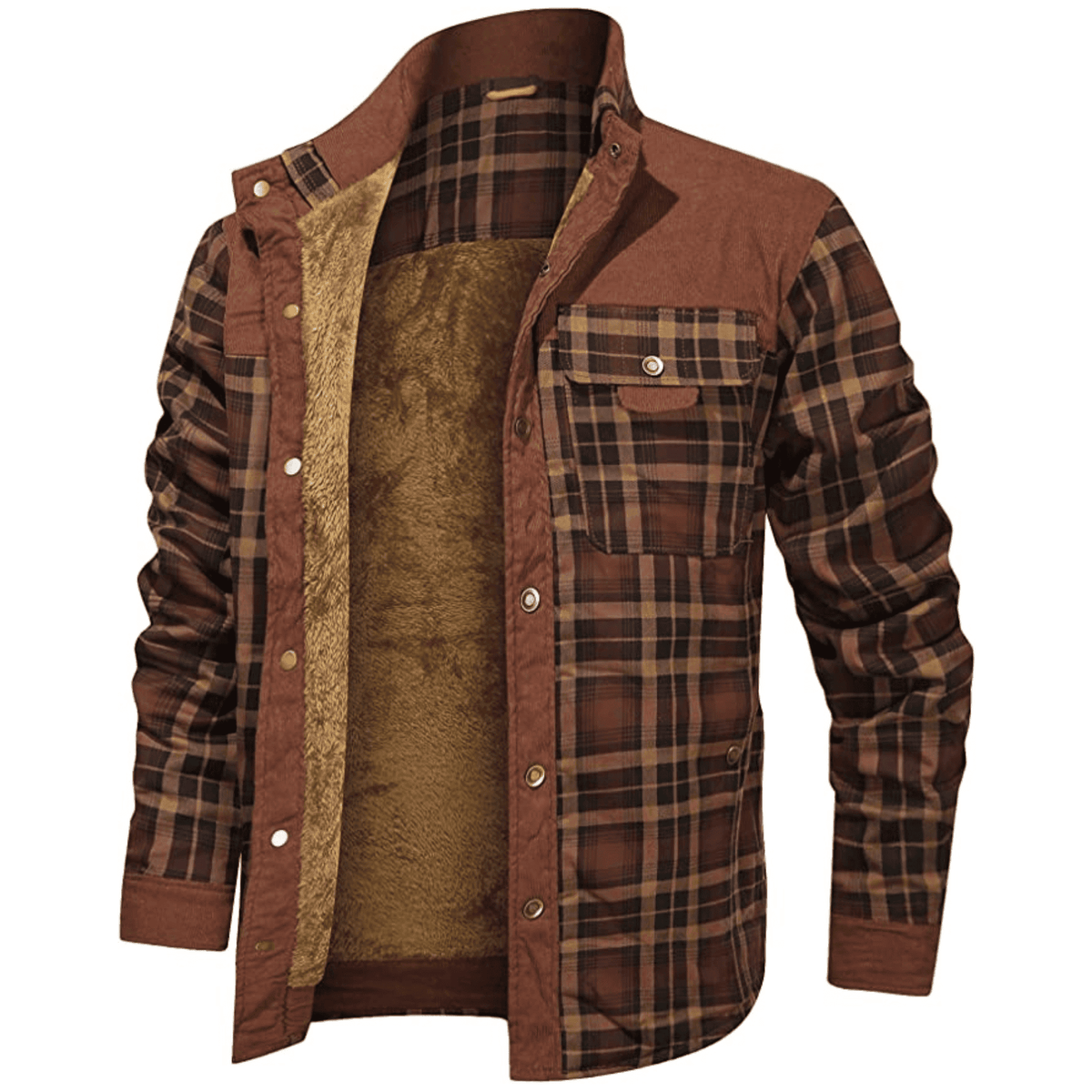 Cabin Men's Plaid Shirt Jacket, Fleece-Lined, view 22