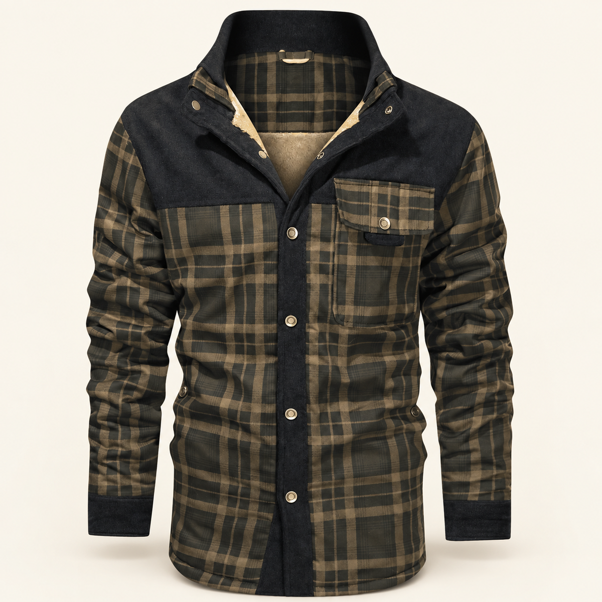 Cabin Men's Plaid Shirt Jacket, Fleece-Lined, view 6